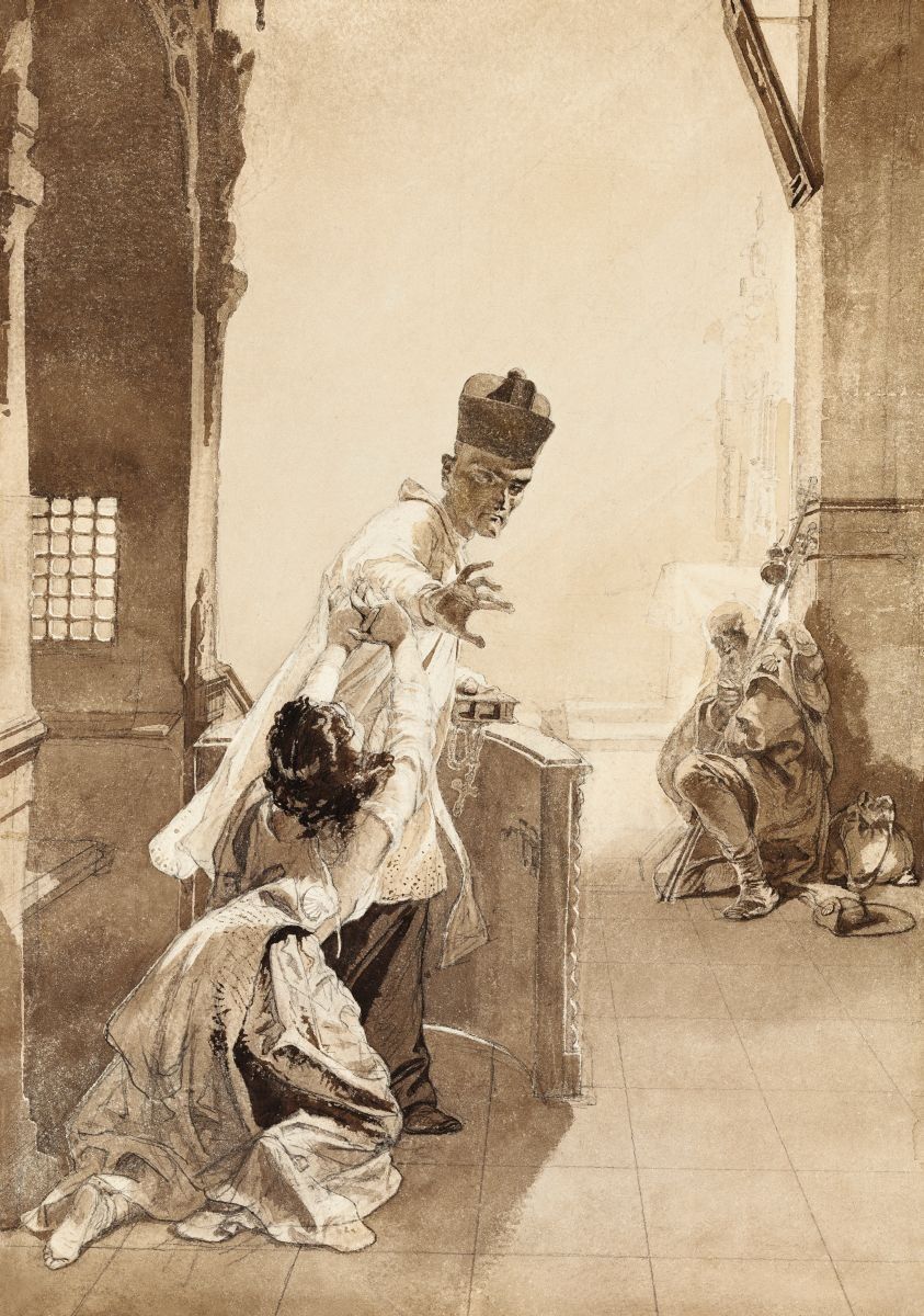 Zichy Mihály Spanyol szépség az El Caminón, 1860-as évek