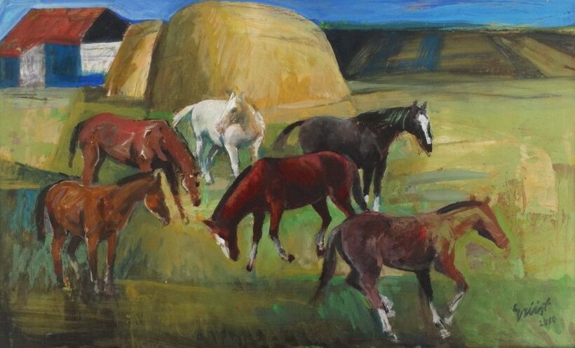 Ezüst György (1935): Lovak, 2010