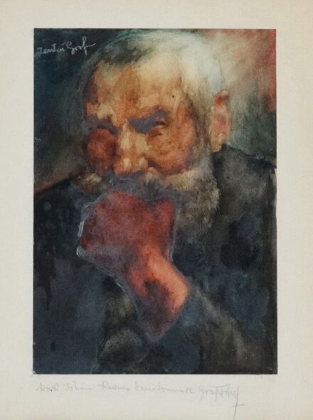 Gróf József (1892 - 1944): Zentai gróf portréja - ajánlással
