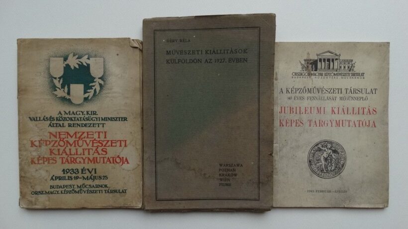 Művészeti kiállítási katalógusok, Műcsarnok 1933, 1941, külföldön, 1927