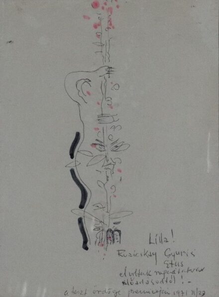Ruzicskay György (1896 - 1993): A test ördöge, 1971 - ajánlással