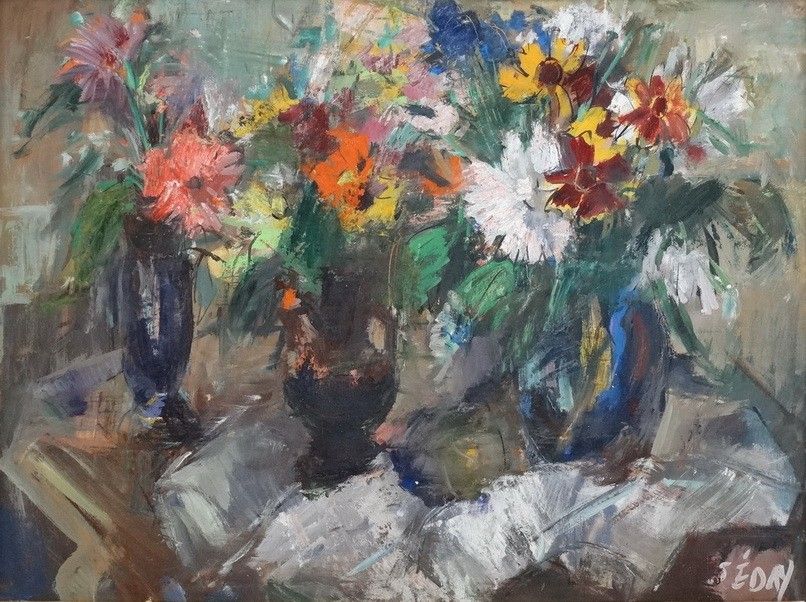 Séday Éva (1929 - 2011): Virágcsendélet