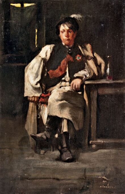 Belányi Viktor (1877-1955): Legény kokárdával, 1901