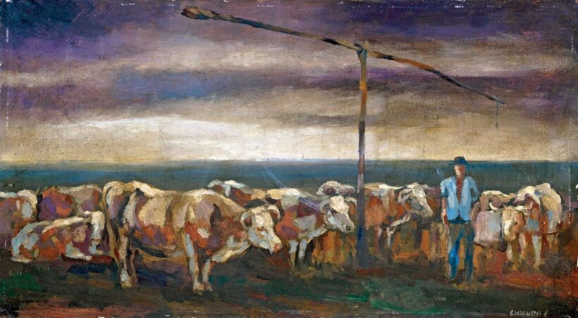 Chiovini Ferenc (1899-1981): Gémeskútnál