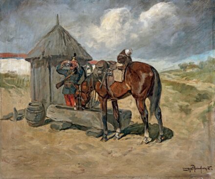 Lengyel-Reinfuss Ede (1873-1942): Pihenő huszár