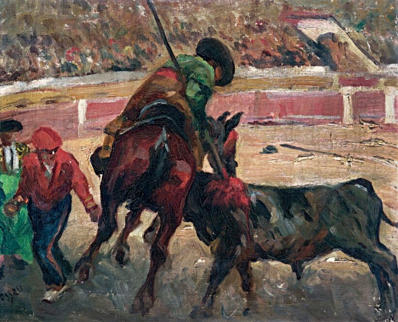 Hosszú Márton (1894-1953): Bikaviadal