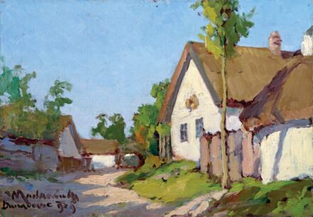 Madarász Gyula (1858-1931): Dunavecsei részlet, 1929