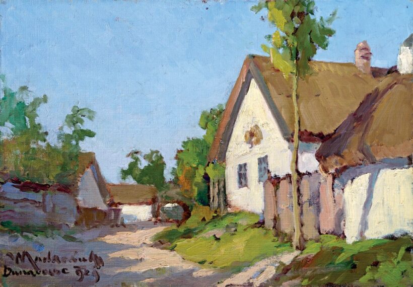 Madarász Gyula (1858-1931): Dunavecsei részlet, 1929