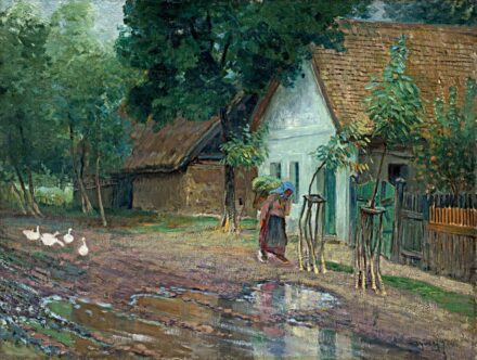 Ujváry Ignác (1860-1927): Falurészlet, 1907