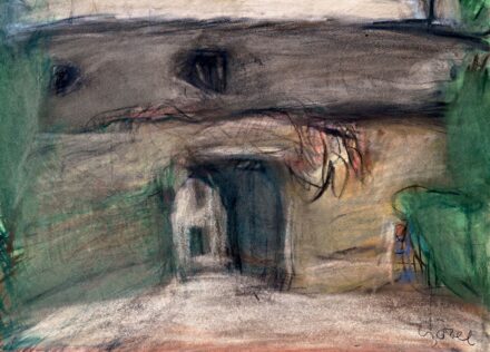Czóbel Béla (1883-1976): Parasztudvar
