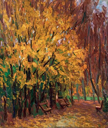 Papp Gábor (1873-1931): Őszi parkrészlet