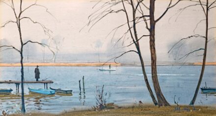 Dobroszláv Lajos (1902-1987): Folyópart télen