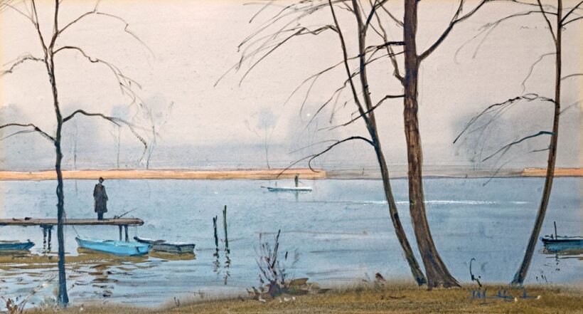 Dobroszláv Lajos (1902-1987): Folyópart télen