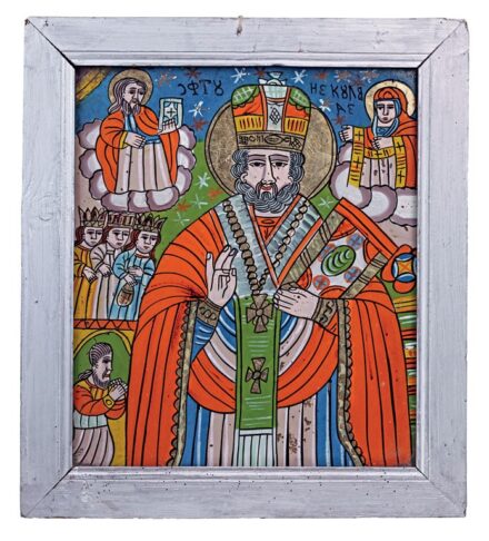 Üvegikon - Szent Miklós