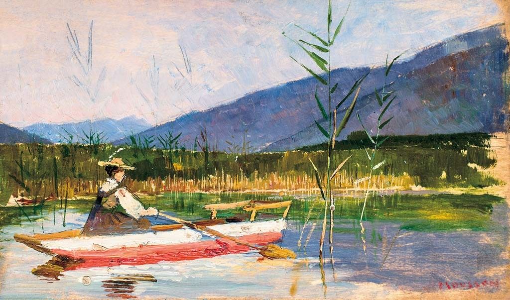 Mousson Tivadar (1887-1946) Csónakázás