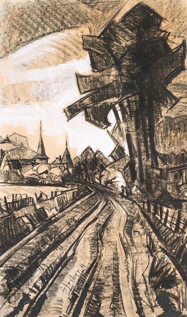 Scheiber Hugó (1873-1950) Út a városba