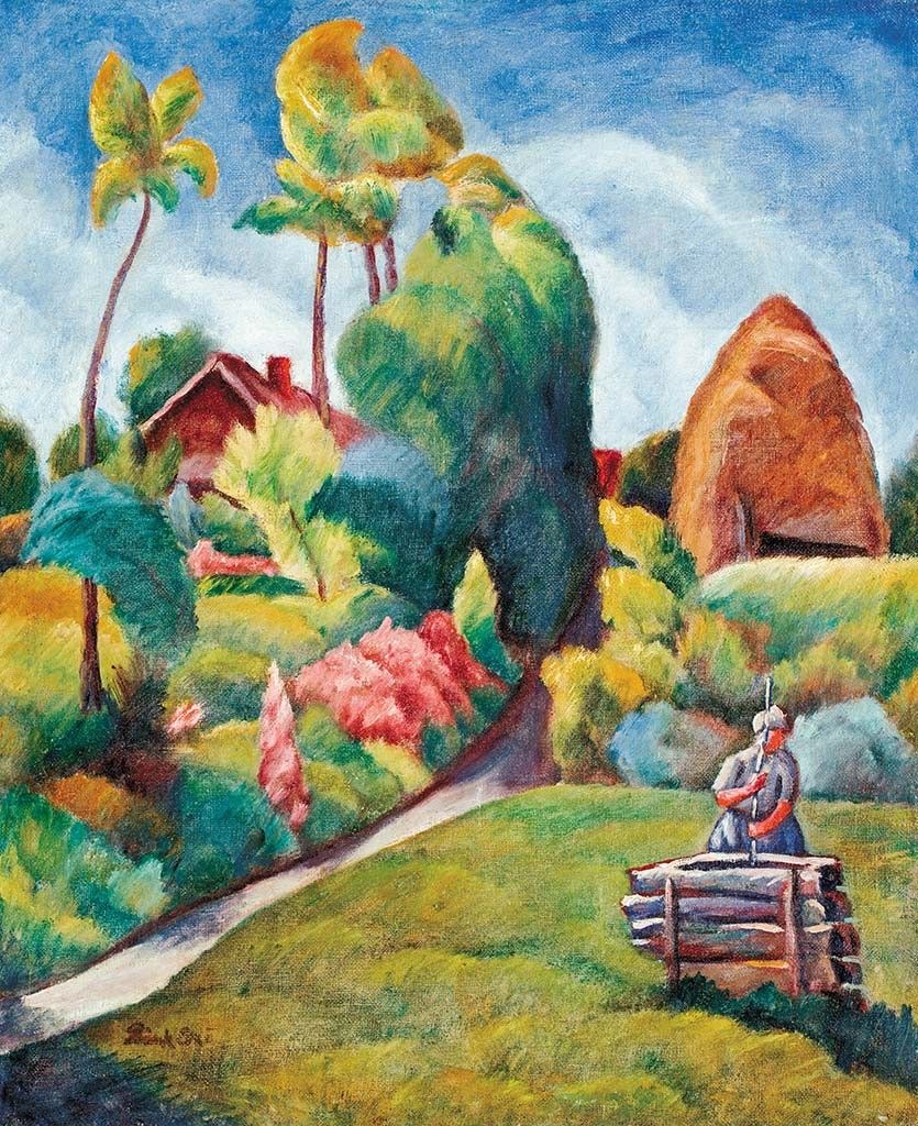 Bánk Ernő (1883-1962) Nagybányai táj, 1927