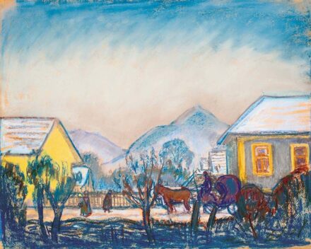 Iványi Grünwald Béla (1867-1940) Téli utca (Utcai részlet télen), 1910