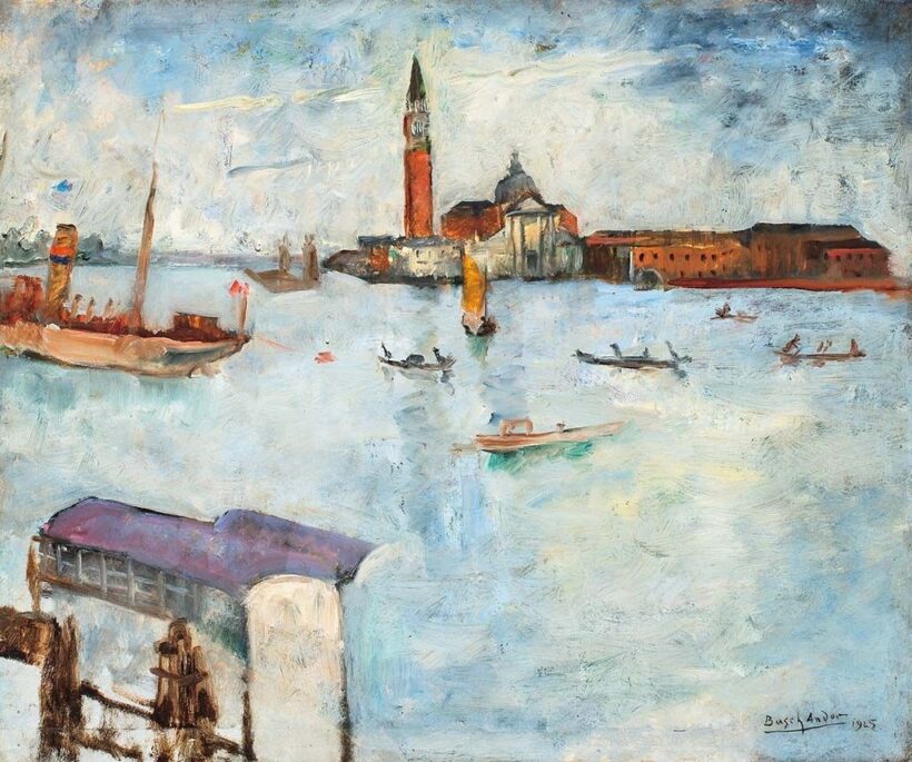 Basch Andor (1885-1944) Velencei részlet, 1925