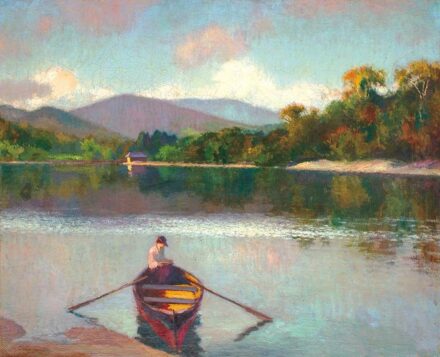 Balla Béla (1882-1965) Napfényben (Felsőbányai Bódi tó), 1927