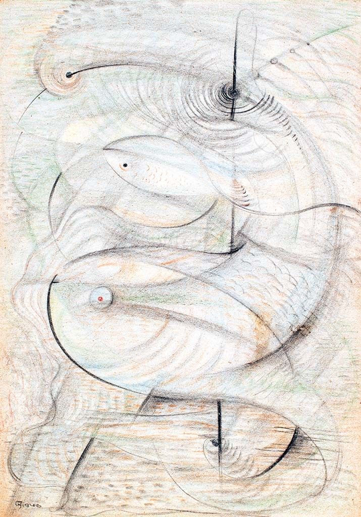 Gyarmathy Tihamér (1915-2005) Halak, 1946