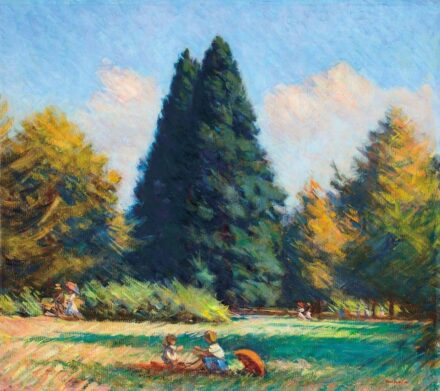 Mikola András (1884-1970) Ősszel a parkban