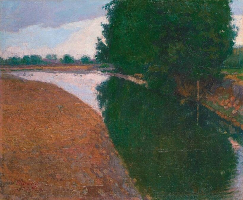 Krizsán János (1866-1948) Nagybányai táj, 1907