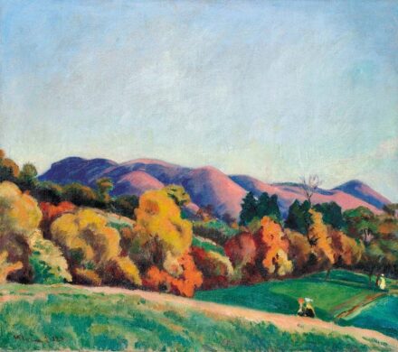 Klein József (1896-1945) Nagybánya ősszel (Mezőn), 1923