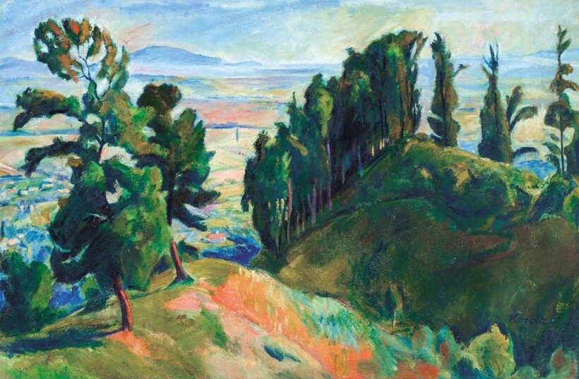 Korda Vince (1897-1977) Nagybányai táj, 1922