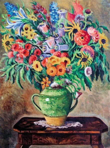 Vörös Géza (1897-1957) Virágcsendélet, 1952