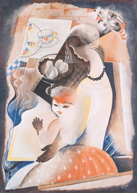 Kádár Béla (1877-1956) Jövő (Fiatal nő gyermekkel), 1930-as évek eleje