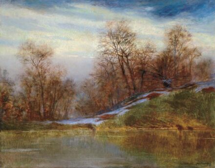 Szepesi Kuszka Jenő (1885-1948) Havas folyópart, 1906