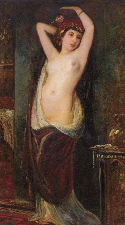 Lotz Károly (1833-1904) Odaliszk (Bajadera), 1880-as évek