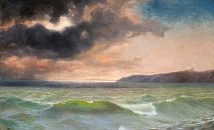Telepy Károly (1828-1906) Balaton (Habzó Balaton), 1903 körül