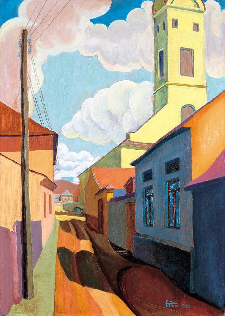 Pittner Olivér (1911-1971) Nagybányai részlet, 1935