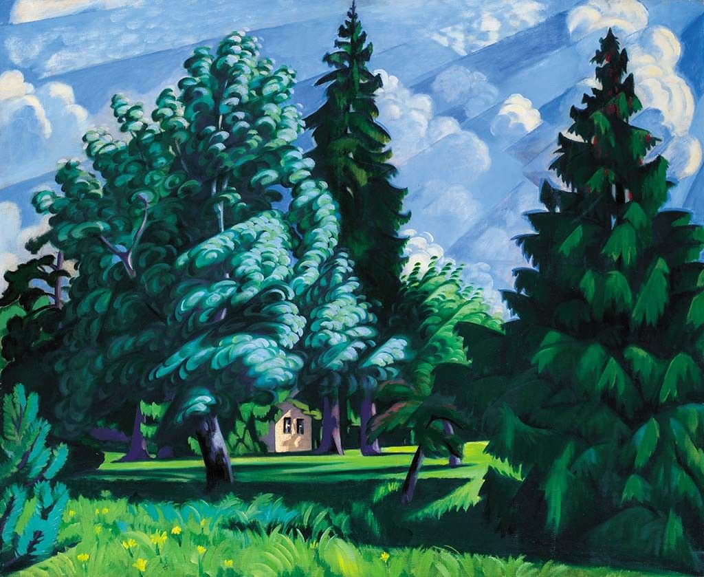 Boromisza Tibor (1880-1960) Margitszigeti részlet, 1921-1922