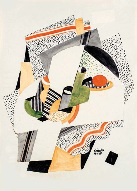 Kádár Béla (1877-1956) Konstruktivista csendélet