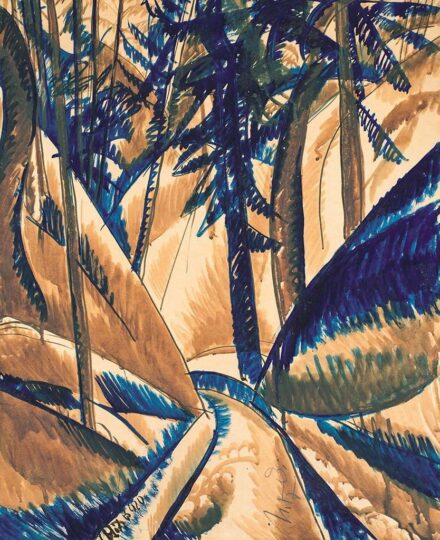Uitz Béla (1887-1972) Erdei út, 1920