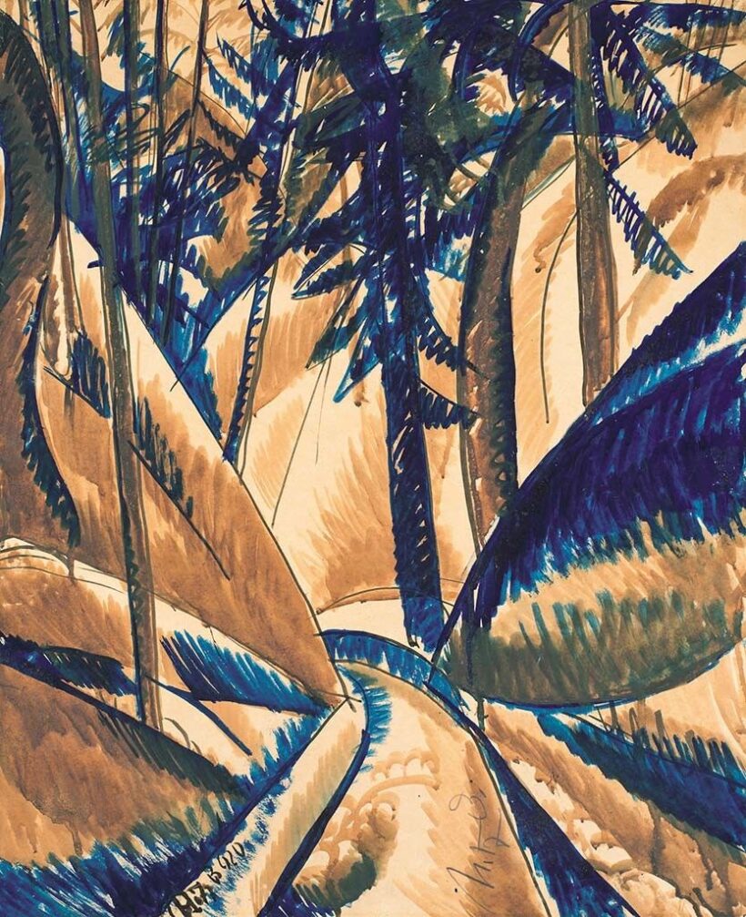 Uitz Béla (1887-1972) Erdei út, 1920