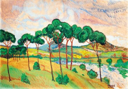 Kádár Béla (1877-1956) Táj folyóval