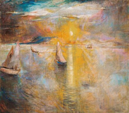 Iványi Grünwald Béla (1867-1940) Balatoni aranyhíd, 1936