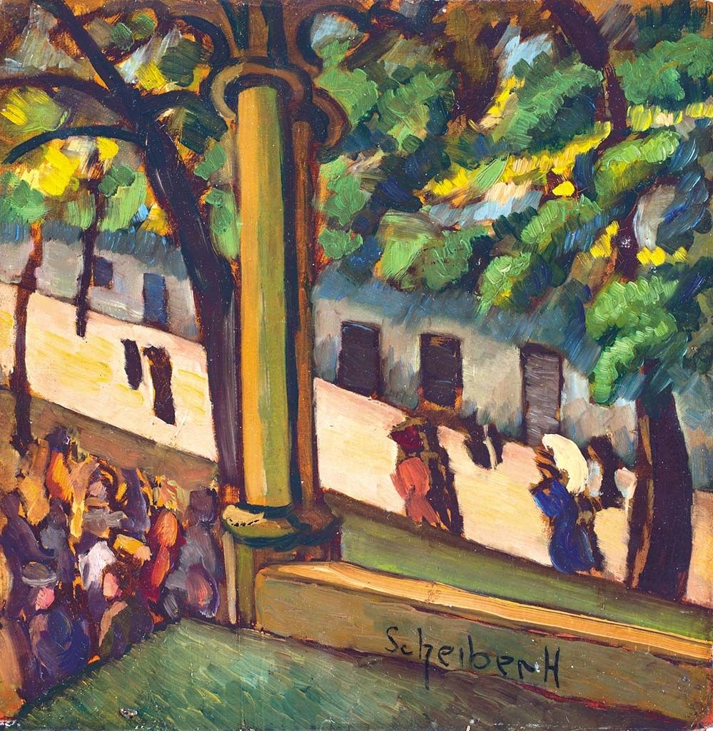 Scheiber Hugó (1873-1950) Nyári séta