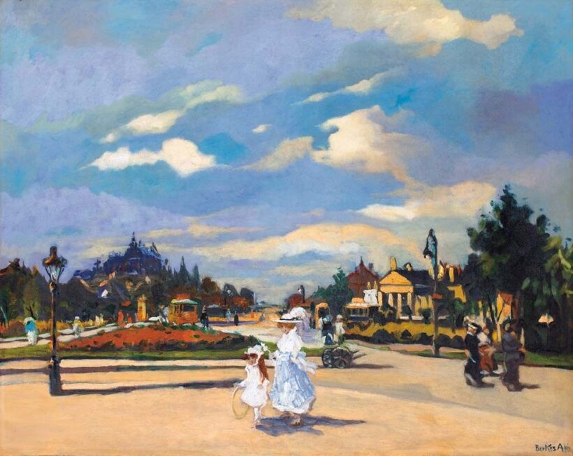 Berkes Antal (1874-1938) Tavaszi séta, 1914