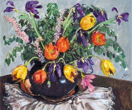 Biai Föglein István (1905-1974) Tulipános csendélet