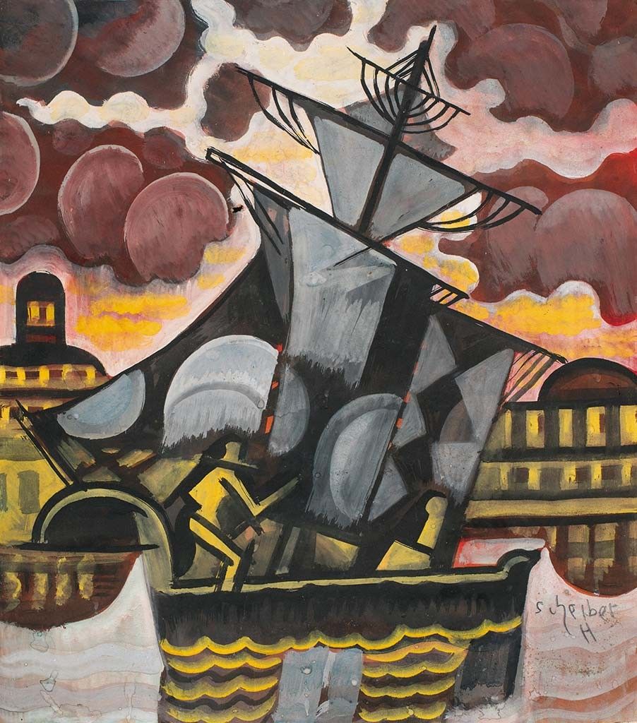 Scheiber Hugó (1873-1950) Vitorlás