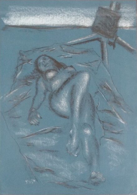 Ghyczy György (1953): Fekvő akt, 1998