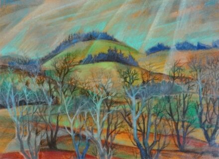 Karancsi Sándor (1932 - 2003): Erdélyi táj, 1996