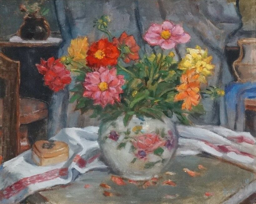Kastaly István (1892 - 1991): Krizantémok