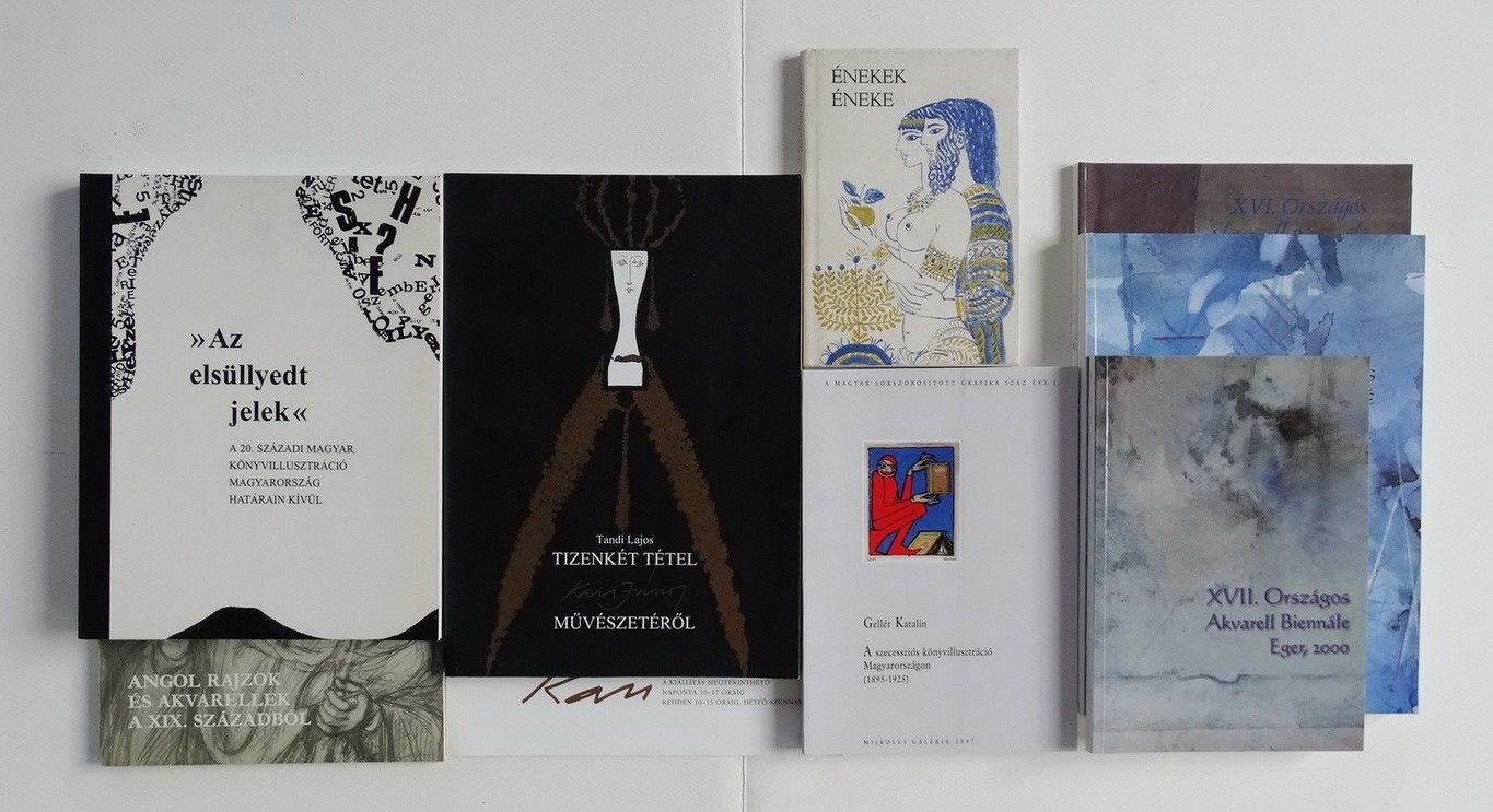 Akvarell és illusztráció - 9 db művészeti kiadvány