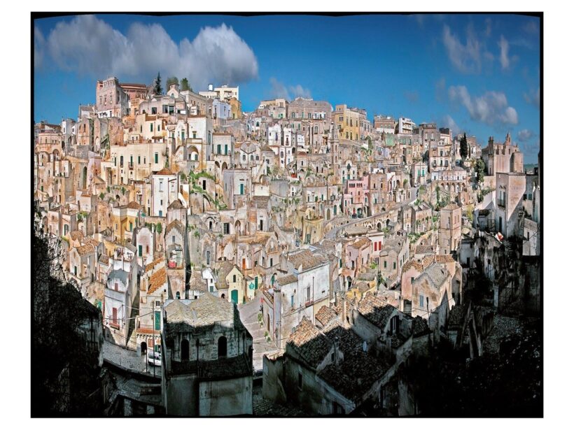Dobos Sándor: Matera. Illesztett panorama (Stitched Panorama) (2004) 